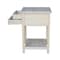 International Concepts Rectangle Lamp Table with 2 Drawers, 18 W, 18 L, 25.6 in H, Wood, Unfinished OT-92 - alternate 8